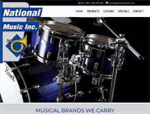 Tablet Screenshot of nationalmusicinc.com